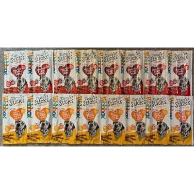 Image of Large Tasty Sticks Variety Pack (Chicken &amp; Beef Flavours) for Medium/Large Dogs 8 x 55g Packets (40 Stick Treats).