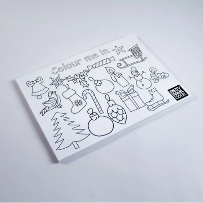 Image of PARTYRAMA.CO.UK Christmas Themed A4 Colouring sheet