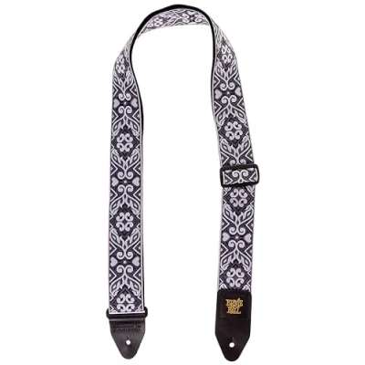 Image of Ernie Ball Tribal Silver Jacquard Guitar Strap