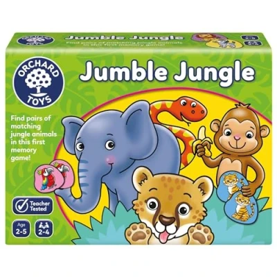 Image of Orchard Toys Jumble Jungle Game, A Fun First Matching Educational Game for Kids Age 2 5.