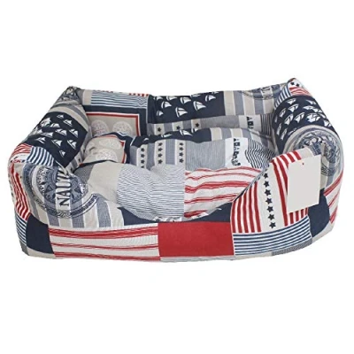 Image of croci Nautica Rectangle Pet Bed, 70 x 85 cm