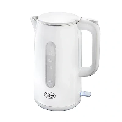 Image of Quest 1.5L Fast Boil Stainless Steel Kettle White 3000W