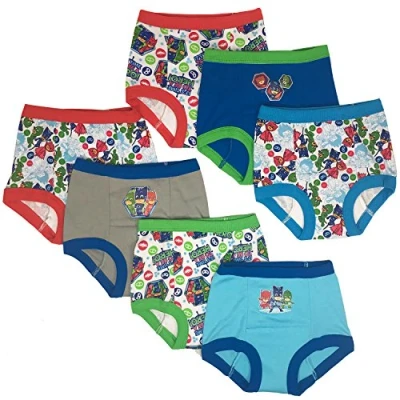Image of Pj Masks Baby Boys 7pk Pant Toddler Potty Training Underwear, Marina Sky Assorted, 4 Years