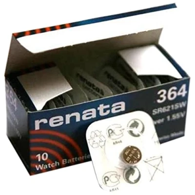 Image of 1 x Renata 364, Swiss made lithium button cell, SR621SW
