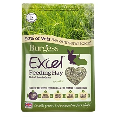 Image of Burgess EXCEL FEEDING HAY GRASS FORAGE 1kg x1