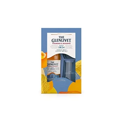 Image of The Glenlivet Founder&#039;s Reserve Scotch Whisky with 2 Glasses, 70 cl