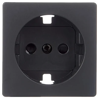 Image of Simon 82041 38 Plug Cap 2p+tt schuko+segur s 82 Graphite Ref. 6558238231