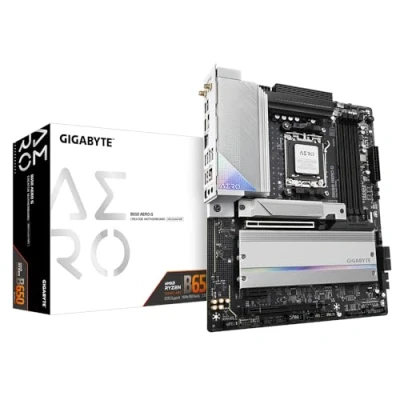 Image of Gigabyte B650 AERO G Motherboard Supports AMD Ryzen 8000 CPUs, up to 8000MHz DDR5 (OC), 1xPCIe 5.0 + 2xPCIe 4.0 M.2, Wi Fi 6E, 2.5GbE LAN, USB 3.2 Gen 2
