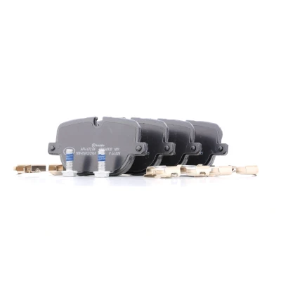 Image of LR015577, LR025739, LR134882 brake pad set BREMBO P 44 025 prepared for wear indicator with caliper screws without accessories