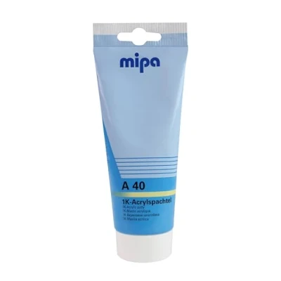 Image of Mipa A40 1K Acrylic Fine Putty, (Tube 250 g)