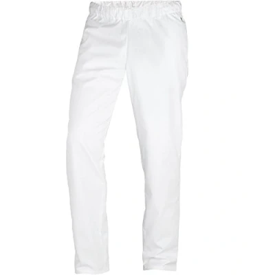Image of BP 1645 400 21/2XLn, Unisex trousers, with elasticated waist 215,00 g/m², fabric blend, Color white, Size 2XLn