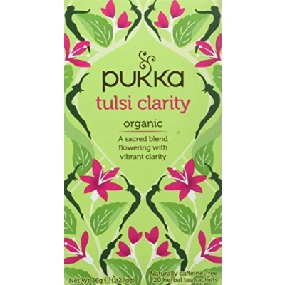 Image of Pukka Organic Tulsi Clarity Herbal Tea 20 Teabags
