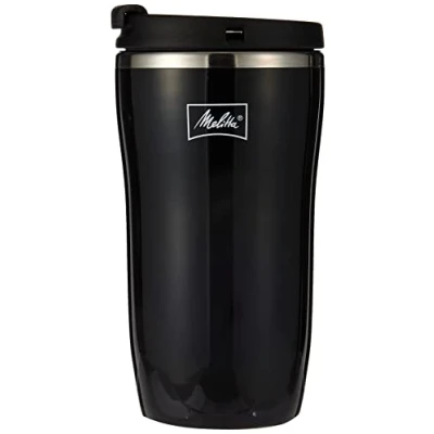Image of Melitta 6758255 Thermal Travel Mug 250ml Black, Plastic
