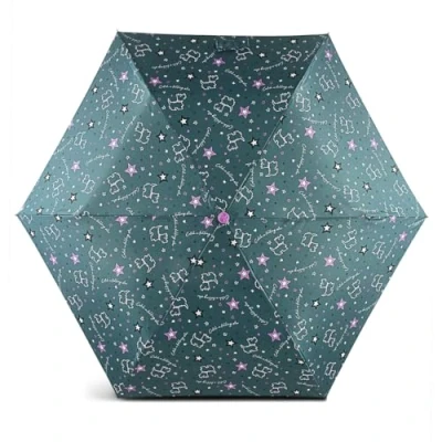Image of RADLEY London Mini Telescope Umbrella Catch a Falling Star in Verdigris Green