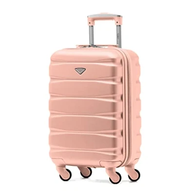 Image of Flight Knight Lightweight 4 Wheel ABS Hard Case Suitcases Cabin Carry On Hand Luggage Approved for Over 100 Airlines Including easyJet, British Airways, RyanAir, Virgin Atlantic, Emirates &amp; Many More