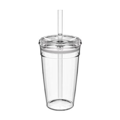Image of KeepCup Cold Cup Clear Ice Coffee Tumbler with Lid and Straw 16oz (454ml)