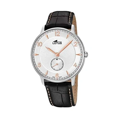 Image of Lotus Mens Analogue Quartz Watch with Leather Strap 10134/D