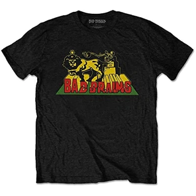 Image of Bad Brains T Shirt Lion Crush Band Logo Official Mens Black S