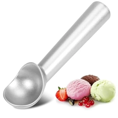 Image of ice Cream Scoop, Aluminum Scooper,18cm/7.1Inch Non Stick Scoop with Antifreeze Handle for Hard Cream, Fruit Puree, and Potato mash