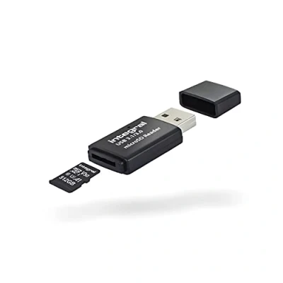 Image of Integral micro SD Card Reader, USB 3.1 3.0, for SD, microSDHC, microSDXC Memory Cards, USB3.0 Adapter