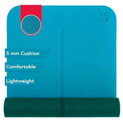 Image of Manduka Begin Unisex Yoga and Pilates Mat, Bondi Blue, 68 Inches