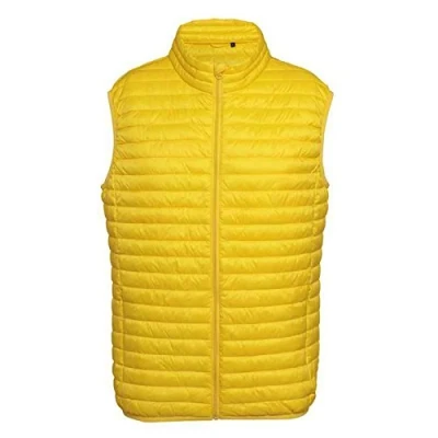 Image of 2786 Men&#039;s Tribe Fineline Padded Gilet Jacket, Yellow (Bright 000), Small (Size:Small)