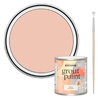 Image of Rust Oleum Orange Ultra Durable Grout Paint Coral 250ml