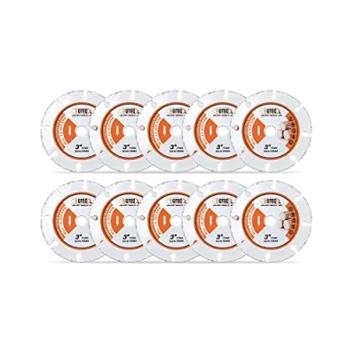 Image of BGTEC Carbide Wood Cutting Disc,10pcs 3 Inch/75MM Vacuum Brazed Cut off Wheel Blade for Board, Gypsum Rubber Pipe, Plastic