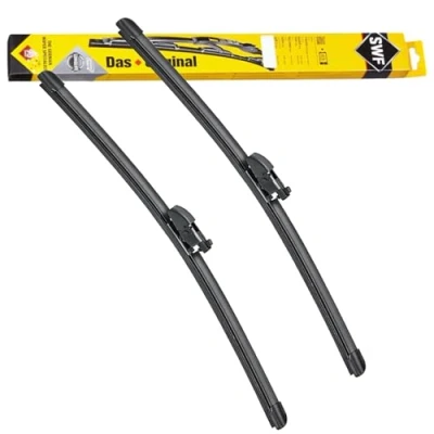Image of LR033022, LR033023, LR076848 wiper blade SWF 119478 500, 600mm Front Flat with spoiler for left hand drive vehicles