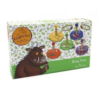 Image of Robert Frederick RFS14000 12&quot; Gruffalo Children&#039;s Wooden Ring Toss Game, Multicoloured, One Size