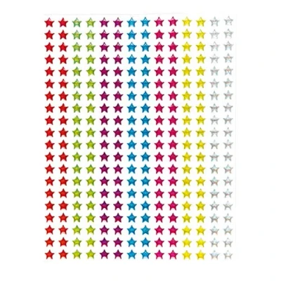 Image of Baker Ross ET303 Crystal Glitter Stick On Stars, for Card, Scrapbook Stickers and Arts Crafts Kids, Assorted, (Pack of 280)
