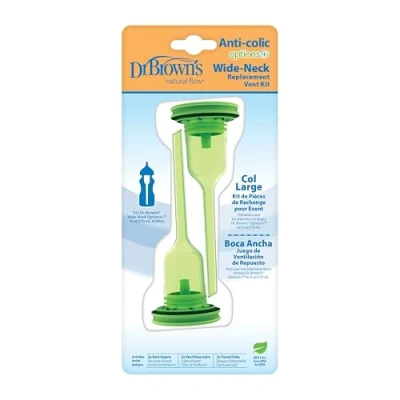 Image of Dr. Brown&#039;s Options+ Replacement Vent Kit, Wide Neck, Pack of 2