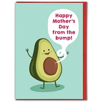 Image of Brainbox Candy Cute Mother&#039;s Day Card From The Bump For A Special Expectant Mum To Be Go With Mothers Gift