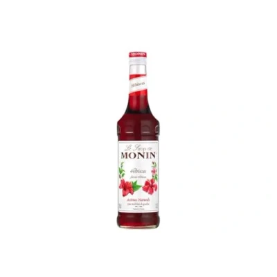 Image of MONIN Premium Hibiscus Syrup 700ml for Cocktails and Mocktails. Vegan Friendly, Allergen Free, 100% Natural Flavours Colourings