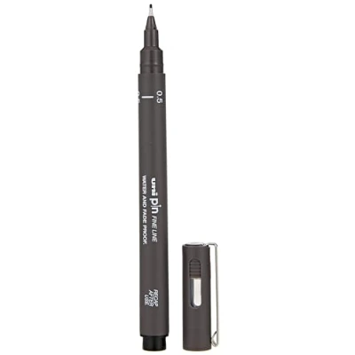 Image of uni ball Drawing Pen PIN 200 0.5 Loose Color: Dark Grey