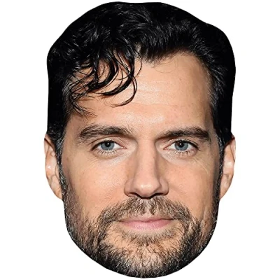 Image of Henry Cavill (Black Hair) Celebrity Mask, Flat Card Face, Fancy Dress Mask