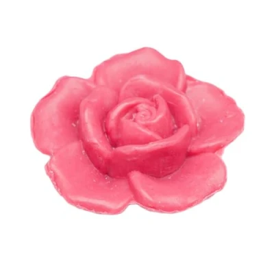 Image of La Maison du Savon de Marseille French Rose Shaped Soap for Body Wash or Decoration Honeysuckle Fragrance 20g Novelty Bar