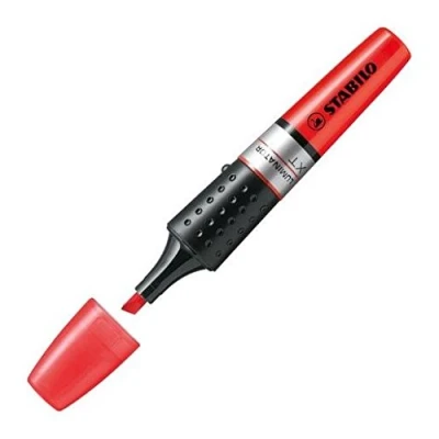 Image of Stabilo Luminator Highlighter Marker Pen Red 1 Item @ Order