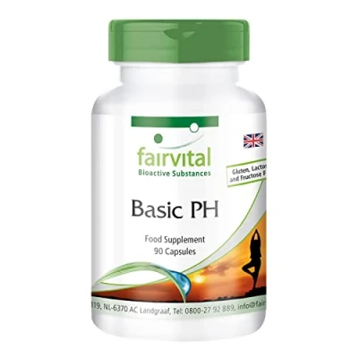 Image of Fairvital Basic PH Vegan HIGH Dosage 90 Capsules Base with Calcium, Magnesium and More