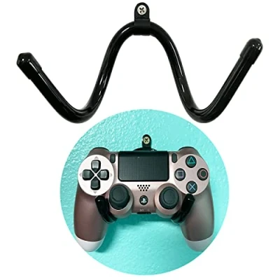 Image of Universal Game Controller Holder Stand,Mini Wall Mount Organizer Rack Hanger Hook Strong &amp; Flexible, for PS3/PS4/PS5/Xbox 360/Xbox One/S/X/Elite/Series S/Series X Controller,etc NO