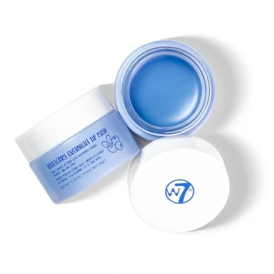 Image of W7 Super Sweet Dreams Overnight Blueberry Lip Mask Vitamin E, Aloe Vera and Grape Seed Oil For Hydrated, Full Looking &amp; Irresistible Lips 20ml