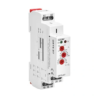 Image of GAEYAELE Motor Star Delta Protection Timer Relay Delay On Time (GRT8 ST,AC/DC12V 240V)