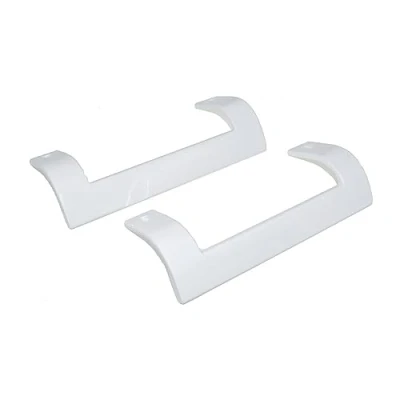 Image of Ufixt Fits Beko Fridge Freezer Door Handle Pair White