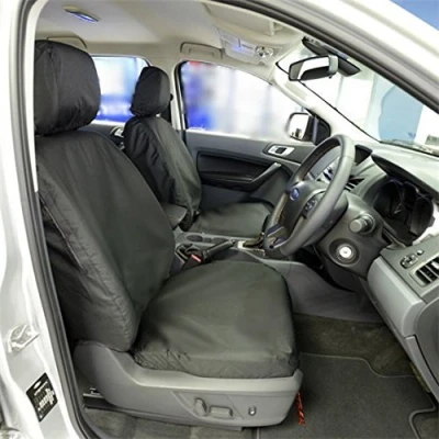 Image of UK Custom Covers SC153B Tailored Heavy Duty Waterproof Front Seat Black To Fit Ford Ranger (2006 2012)