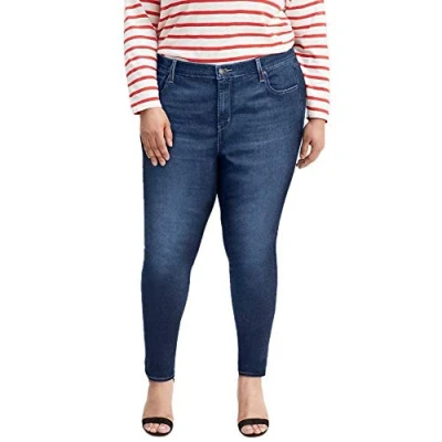 Image of Levi&#039;s Women&#039;s Plus Size 721 High Rise Skinny Jeans, Bogota Feels, 24 Short