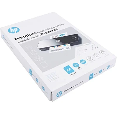 Image of HP Premium Laminating Pouches, A4, 125 Micron, Pack of 100