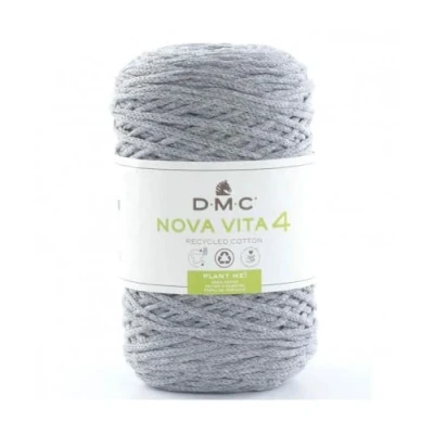 Image of DMC Eco Vita 4, Silver Crochet Knitting Macrame Yarn, 250g