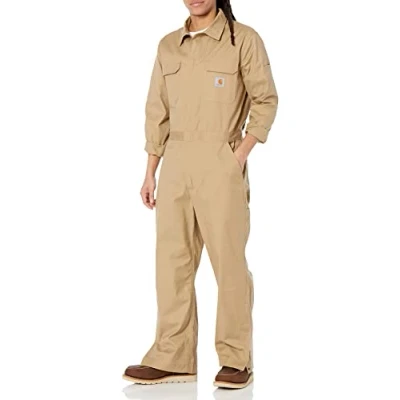Image of Carhartt Men&#039;s Rugged Flex Canvas Coverall, Dark Khaki, Medium