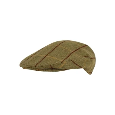 Image of JACK PYKE Wool Blend Flat Cap Tweed 58cm