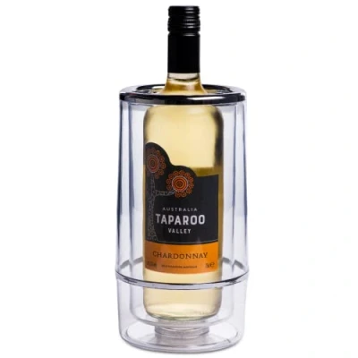 Image of bar@drinkstuff Acrylic Plastic Wine Cooler Double Wall Bottle